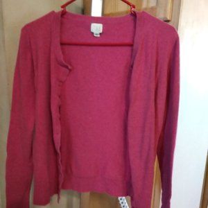 Any day WOMEN'S PINK BUTTONED CARDIGAN